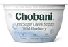 Chobani Less Sugar Greek Yogurt Wild Blueberry