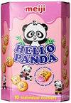 meiji Hello Panda Strawberry Cookies